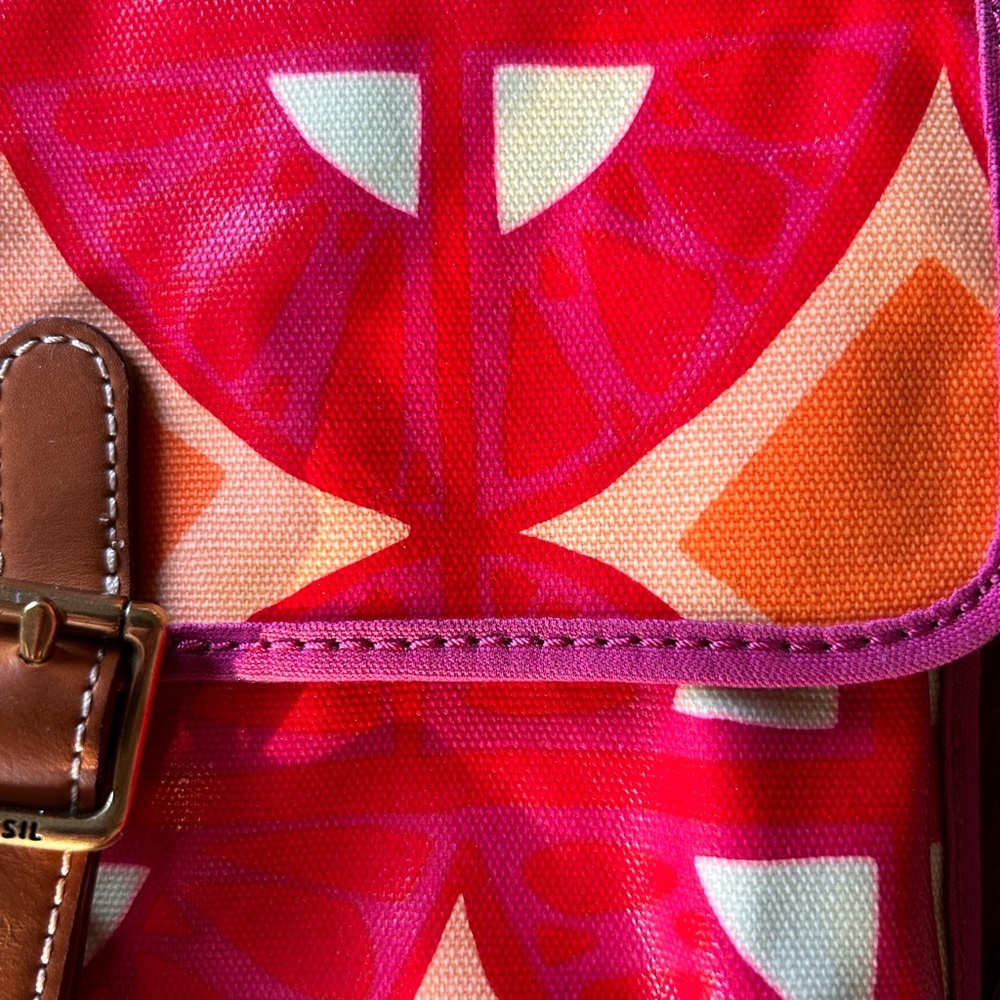 Fossil Crossbody / Shoulder Bag – Bright Geometric Print - Picture 2 of 5